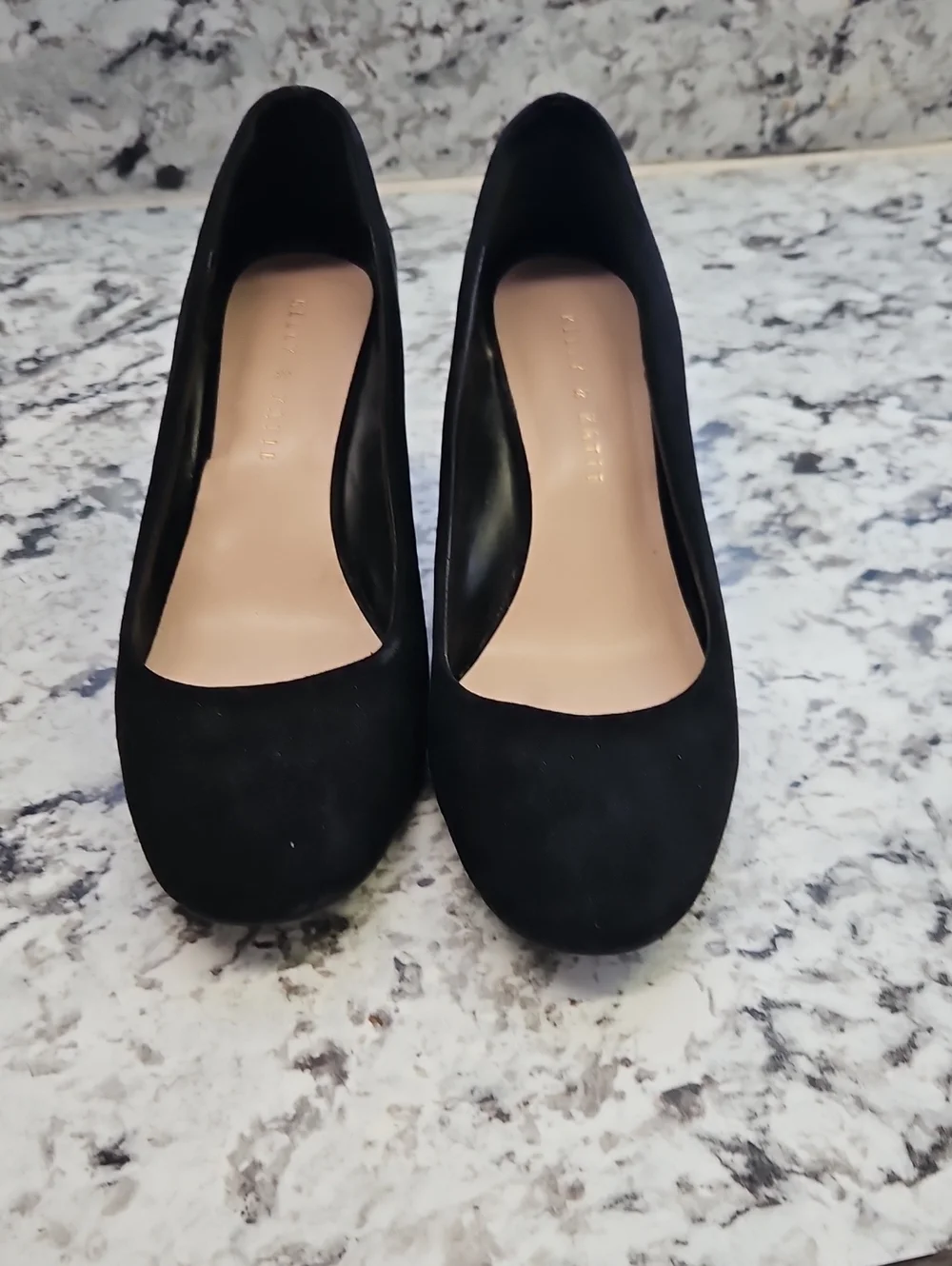 Kelly & Katie Black Round-Toe Pumps